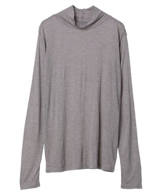 Green Parks ■Ｆｉｒｓｔ　Ｌｏｖｅ　シアーハイネックプルオーバー Gray Mixture