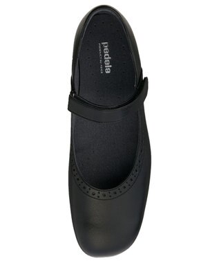 ASICS WALKING ペダラウォーキングシューズ E ヒール高2.5cm ブラック系