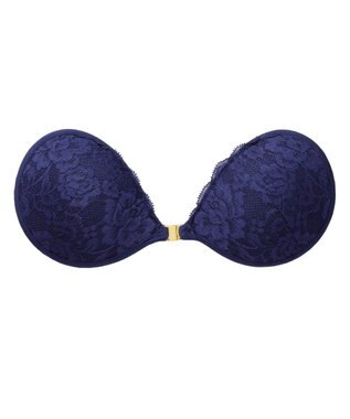 BRADELIS New York 【NuBra / ボリュームアップ】パテッドヌーブラ フルブルーム デザインヌーブラ ネイビー