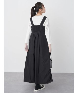 earth music&ecology ステッチジャンドレ Black