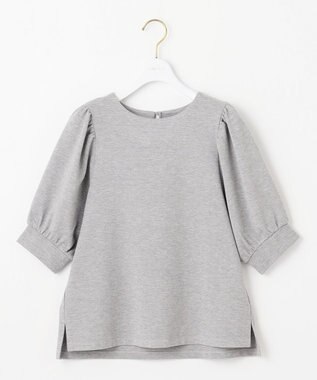 ANY SIS S シャイニーラメパフスリーブ カットソー シルバー