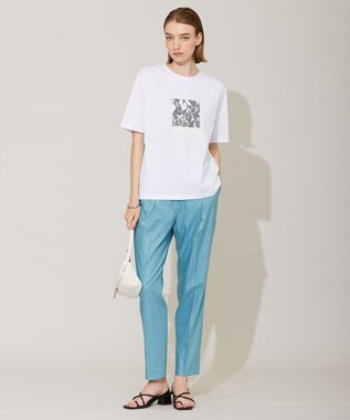 ICB 【洗える】 ロゴTEE カットソー オフホワイト系