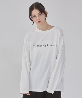 WEGO 【２点セット/ユニセックス着用ITEM】アクセ付きフォトコラージュT（LS） オフホワイト