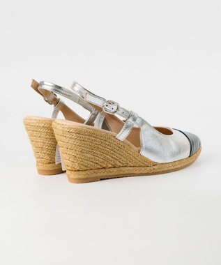 gaimo 【GAIMO/ガイモ】バックストラップウエッジパンプ/VELIA シルバー