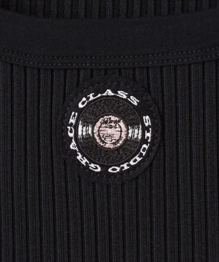 GRACE CONTINENTAL リブニットタンクトップ ブラック