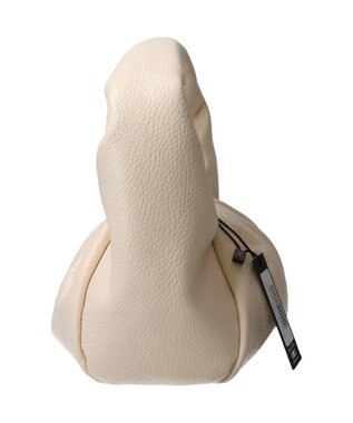 INTER-CHAUSSURES 【ANDREA CARDONE ITALI】ギャザーレザーホーボーバッグ アイボリー