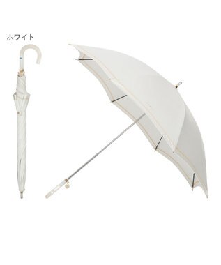 一級遮光】FURLA 晴雨兼用長傘 ジッパー刺繍 / MOONBAT | ファッション