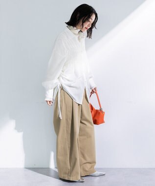 Green Parks 脇シャーリングシャツ Ecru