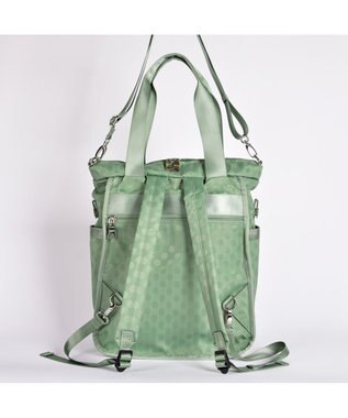 Y'SACCS 【PEANUTSコラボ】SNOOPY（スヌーピー） Polka Dots 3WAYリュック ライトグリーン