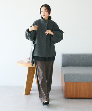 CRAFT STANDARD BOUTIQUE ソデタックスタンドコート Charcoal Gray