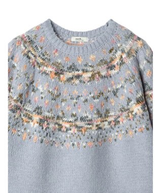 earth music&ecology スラブヤーンノルディックプルオーバー Sax