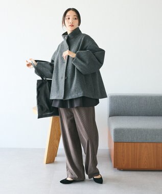 CRAFT STANDARD BOUTIQUE ソデタックスタンドコート Charcoal Gray