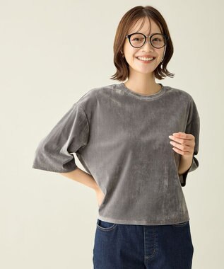 ANY チュールフロッキープルオーバー スレート