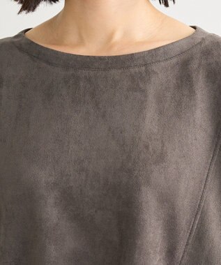 Green Parks なめらかタッチスウェード調ドロストプルオーハ Dark Gray