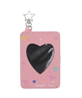 WEGO 【痛バ＆推し活グッズ】デニムハートカードホルダーキーホルダー 柄3