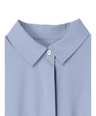 Green Parks ａ．衿付き切り替えワンピース Blue