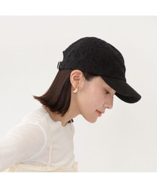 林八百吉商店 un chapeau レースキャップ ブラック