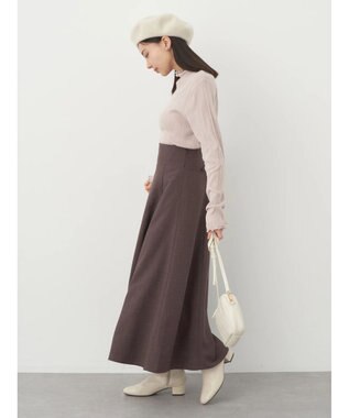 earth music&ecology コットンシアータートルネックプルオーバー Beige