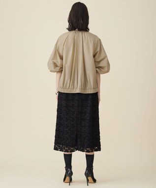 自由区 フォルム ブルゾン ベージュ