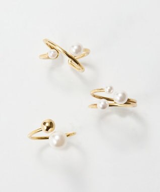 Phoebe 〈シリーズ累計販売10000点突破！〉メタル×パールフォークリング ホワイト