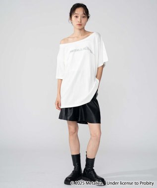 WEGO 別注MetallicaオフショルビッグT 柄4