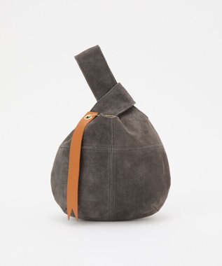 2025AW新作】本革スエード巾着ハンドバッグ(CE-1582) / russet
