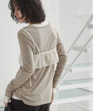 WEGO 【ANGIE VINTAGE】ビスチェセットシャツ ホワイト