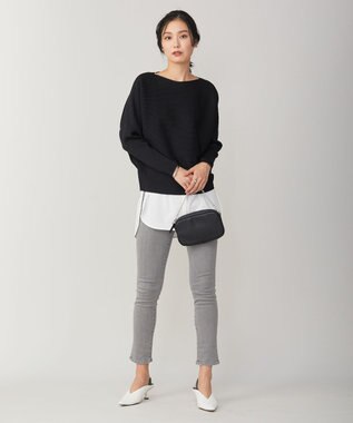 ICB 【洗える】スキニーデニム グレー系