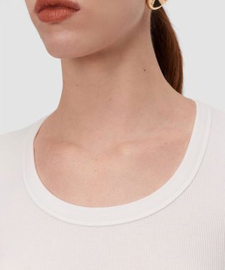 JOSEPH コットンリブ　トップ White