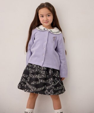 ANY KIDS まいにちスナップカーディガン ラベンダー