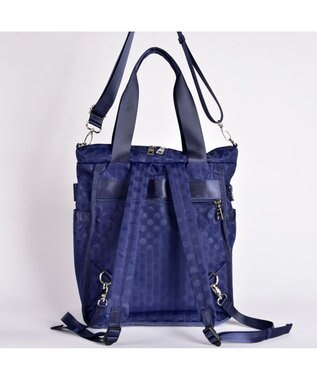 Y'SACCS 【PEANUTSコラボ】SNOOPY（スヌーピー） Polka Dots 3WAYリュック ネイビー