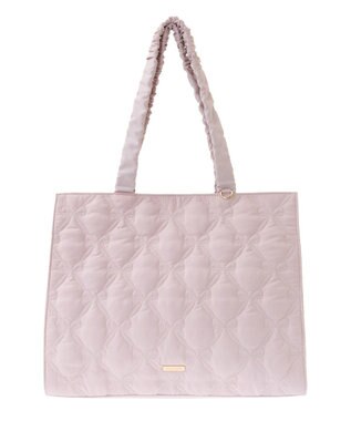 Maison de FLEUR リボンキルティングトートバッグ Pink