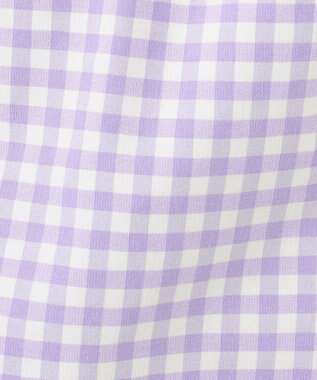 ANY KIDS ひんやりクール ギンガムパンツ ラベンダー×ギンガム