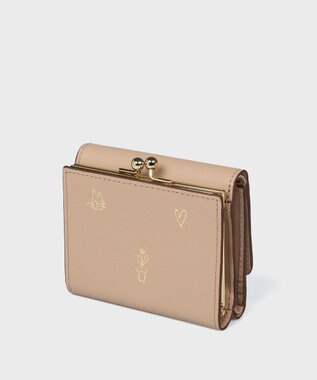 Paul Smith ミックスドゥードゥル ３つ折りがま口財布 ベージュ