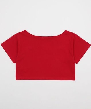WEGO グラフィックオフショルショートT レッド