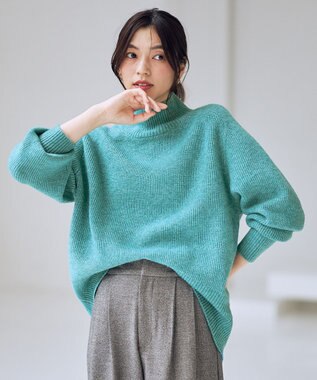 ANY 【LEE掲載】ハイネックウィンターニット グリーン