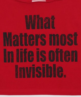 WEGO グラフィックオフショルショートT レッド