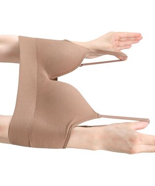 WACOAL ノンワイヤーブラ 【GOCOCi ゴコチ】 ぴったりフィット アンダー部分のズレを軽減 洗濯機洗い可能(ネット使用) ブラトップ レディース ハーフトップ CGG255 /ワコール ベージュ