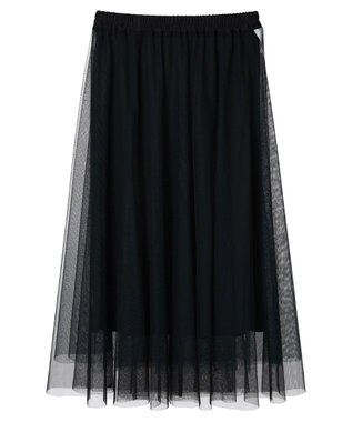 Green Parks ＳＥＴ２点　リバーシブルチュールスカート＋ペチスカート Green