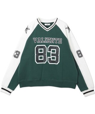 WEGO ナンバリングビッグスウェット グリーン