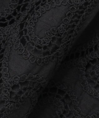 GRACE CONTINENTAL エンブロイダリーロングスカート ブラック