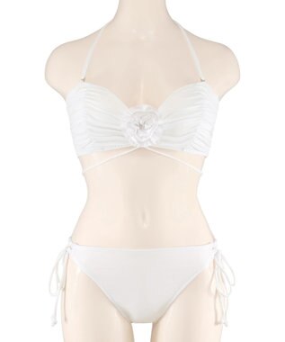 San-ai Resort（三愛水着楽園） 【FUWAMARU】ノンワイヤーバンドゥビキニ　9M　【San-ai Resort（サンアイリゾート）】 ホワイト