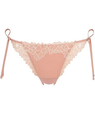 WACOAL Ｔバック ショーツ 【リボンブラ 脇すっきり】 BRB433とペア はきこみ丈あさめ バックのかぶりが広め ソング レディース PRA433 /ワコール