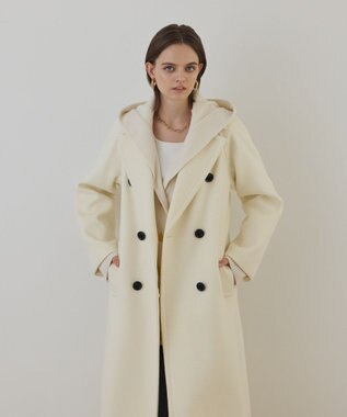 GRACE CONTINENTAL ショートビーバーロングコート キナリ