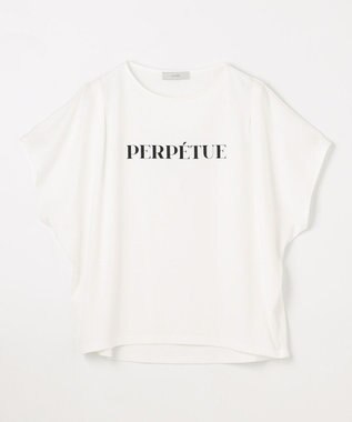 ANY L 【洗濯機可/UVケア/接触冷感】フレンチスリーブロゴ・カラーTシャツ オフロゴ