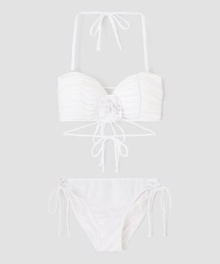 San-ai Resort（三愛水着楽園） 【FUWAMARU】ノンワイヤーバンドゥビキニ　9M　【San-ai Resort（サンアイリゾート）】 ホワイト