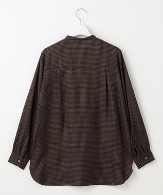 J.PRESS LADIES L 【洗える】Pe/Vis サイロチェック ブラウス ネイビー系3