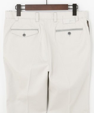 JOSEPH ABBOUD 【オーガニックコットン】ハイパワーカルゼ パンツ ホワイト系