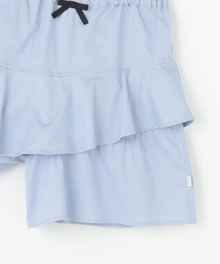 組曲 KIDS 【150-160㎝】アシンメトリーフリル キュロット サックスブルー系