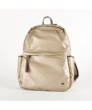 LA BAGAGERIE モノグラムデイリーバックパック ゴールド